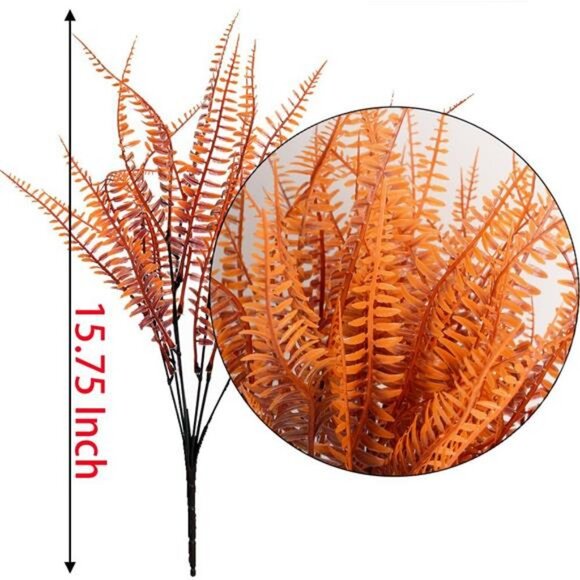 Fall Plants Artificial Ferns for Outdoors Fake Fern Plants Faux Boston - Picture 3 of 8